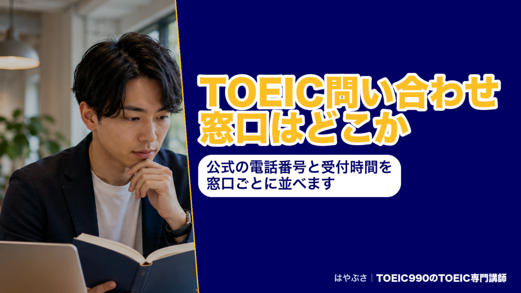 TOEIC問い合わせ窓口はどこか｜公式の電話番号と受付時間を窓口ごとに並べます